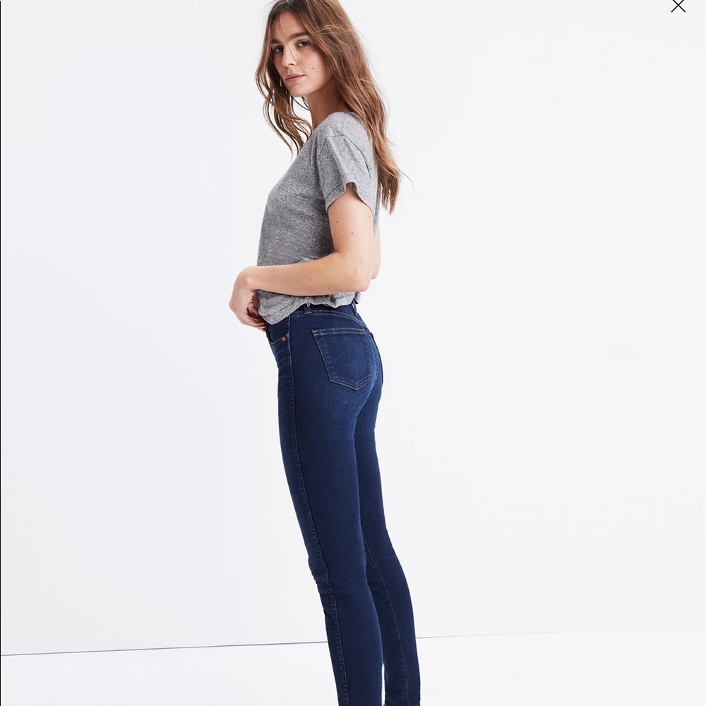 Madewell High Rise Skinny Jeans Hayes Wash